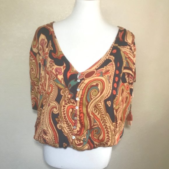 Silky Bohemian Blouse - Picture 1 of 4